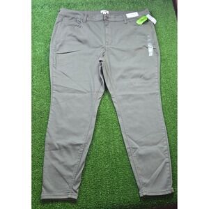 Maurices M Jeans Jeggings sz 22W Short High Rise Ultimate Stretch Olive Green NW